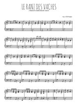 Téléchargez l'arrangement pour piano de la partition de suisse-le-ranz-des-vaches en PDF